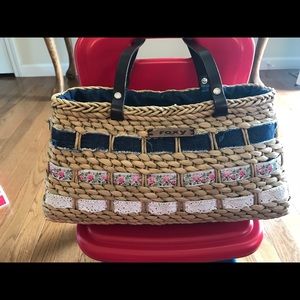 Roxy straw purse